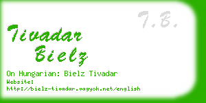 tivadar bielz business card